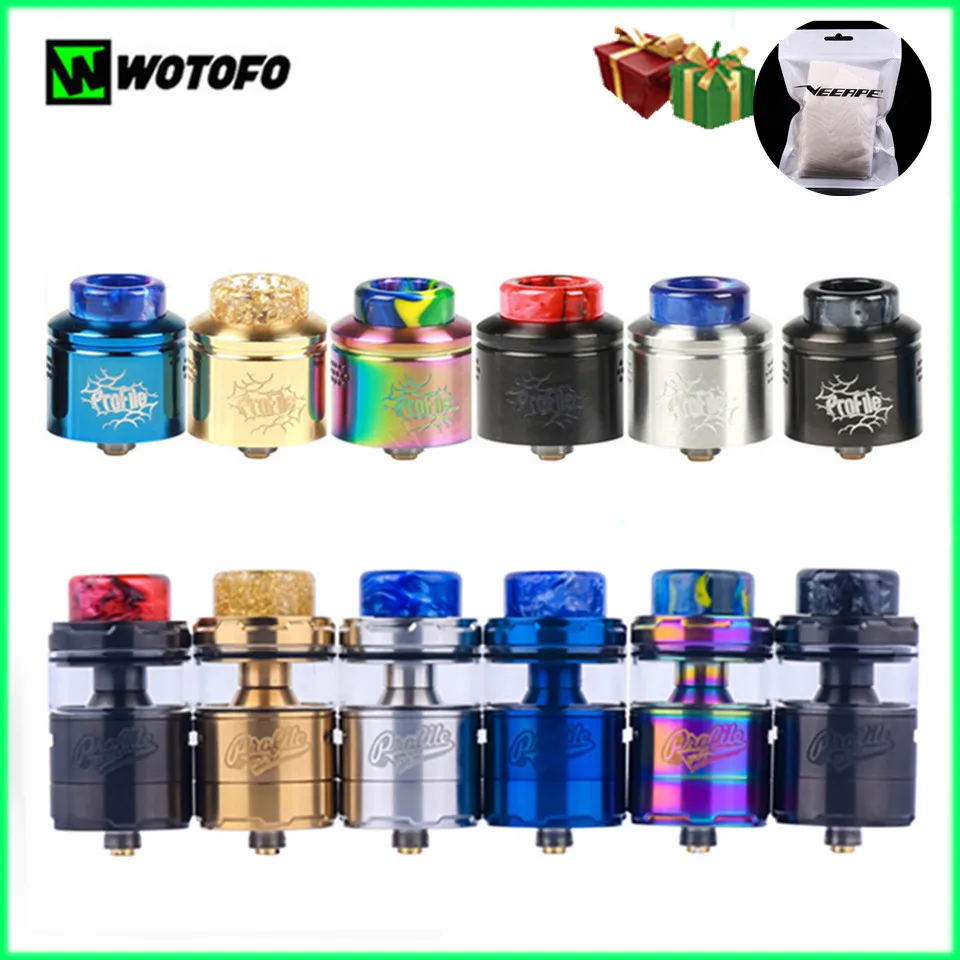 Original New Wotofo Profile RDA RTA Tank Vape Atomizer 24mm e cigarette