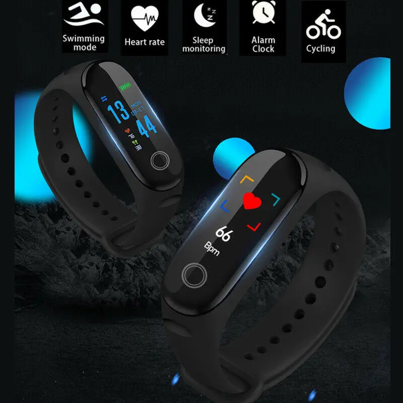 2019 Waterproof Bluetooth Smart Watch Fitness Tracker Sport Pedometer for Android iOS