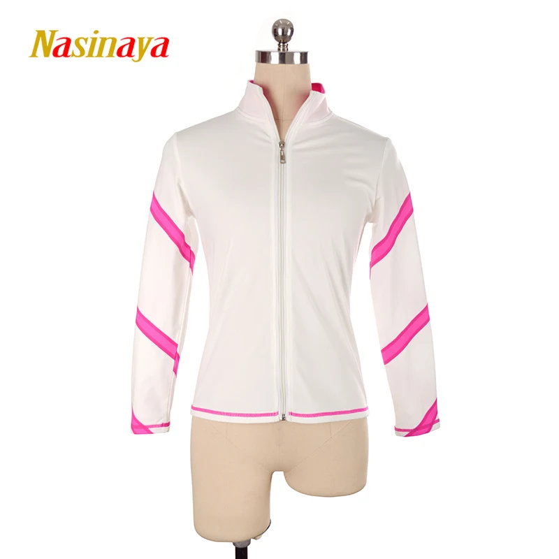 

Customized Figure Skating Jacket Zippered Tops for Girl Women Training Competition Patinaje Ice Skating Warm Fleece Gymnastic 18