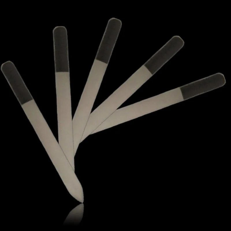 5Pcs lot Transparent and Translucent Durable Crystal Glass Nail File Nail tools New nail care Files