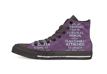 

introvert fictional worlds fictional characters #2 Novelty Design Casual Canvas Shoes Custom shoes Drop Shipping