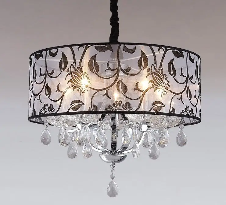 

Crystal BedroomBedroom restaurant chandelier Jane round warm LED crystal ceiling lamp simple small living room lamps FG440