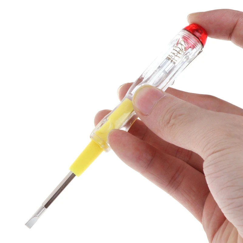 

OOTDTY 100-500V Multi-function Household LED Electric Test Tester Pen Screwdriver Voltage Tester Detector Probe 137mm