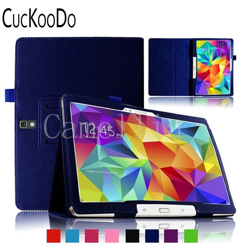 CucKooDo, 200 шт./лот, тонкий складной чехол для samsung Galaxy Tab S, 10,5 дюймов, T800, планшет на Android(с функцией автоматического пробуждения/сна