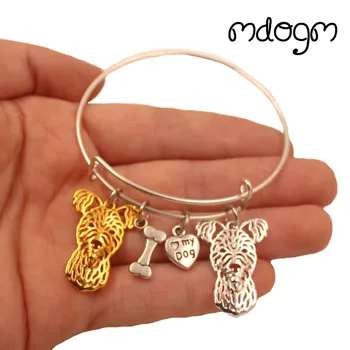 

2020 New Fashion Animal Bracelet Bangles Pumi Dog Love Alloy Metal Men Women Male Female Girls Jewelry Birthday Gift AKC S105