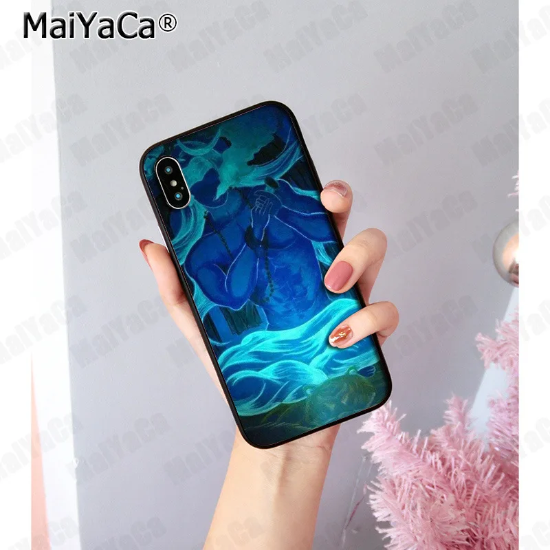 MaiYaCa Индия Mahakal Shiva DIY роскошный высококачественный защитный чехол для iPhone 8 7 6 6S Plus