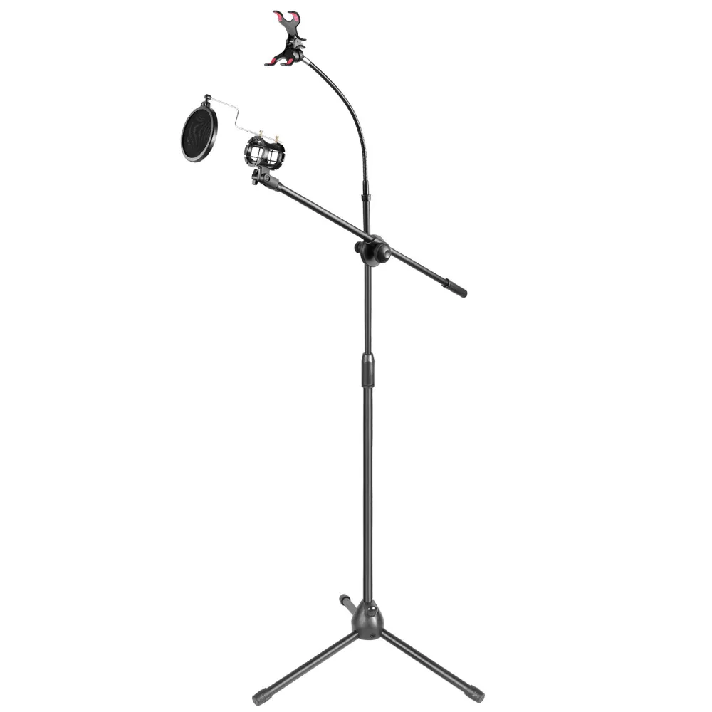 Neewer 30 50 inches Metal Microphone Floor Stand with Boom Arm 360