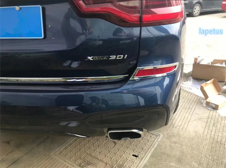 

Lapetus Rear Trunk Fog Lights Lamp Decoration Frame Cover Trim 2 Pcs / Set Fit For BMW X3 G01 2018 2019 ABS Bright Color