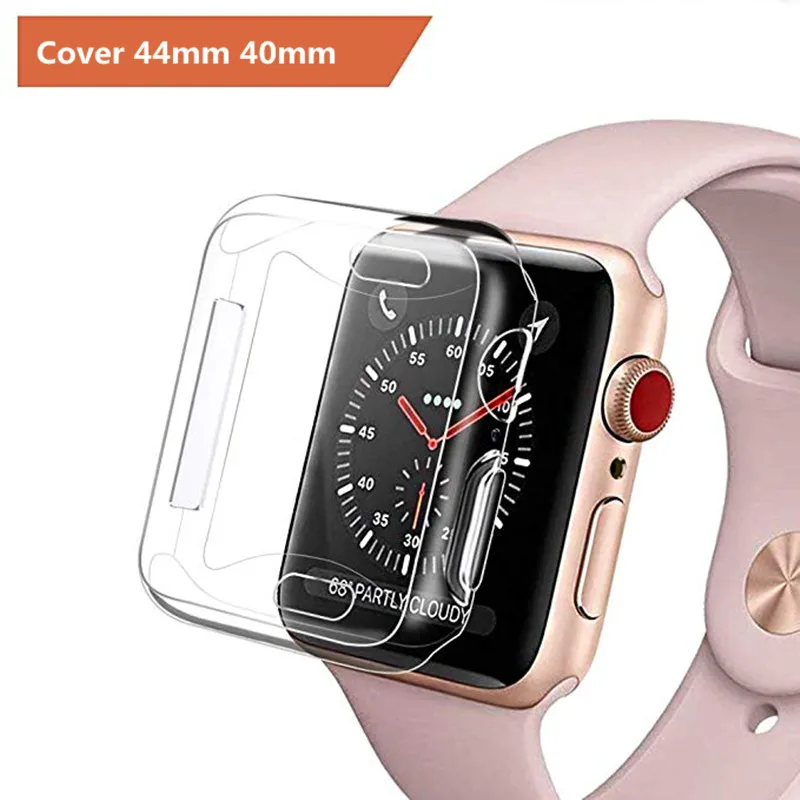 

ASHEI Soft TPU Cover For Apple Watch Series 4 40mm 44mm iWatch Case All Around Protective Ultra Bumper For Apple Watch 4