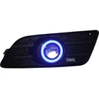 Best Price as low as $118.28 New Innovative COB or LED Angel Eye daytime running light + halogen Fog Light Projector Lens for Mitsubishi Lancer EX 2013-14