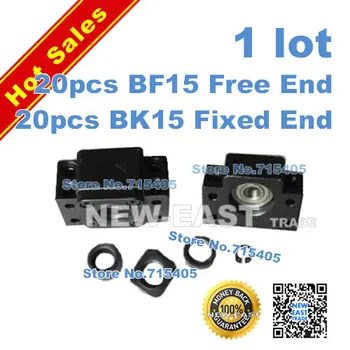 

20sets 1lot 20pcs BK15(with ball bearing) Fixed End support + 20pcs BF15 Free end support