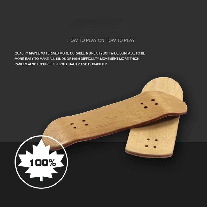 Charniol 2 Pieces Wooden Finger Skateboard Park Mini Finger Skateboard Toy  Professional Skateboard Finger Boards with Mini Screws Driver Fingertip