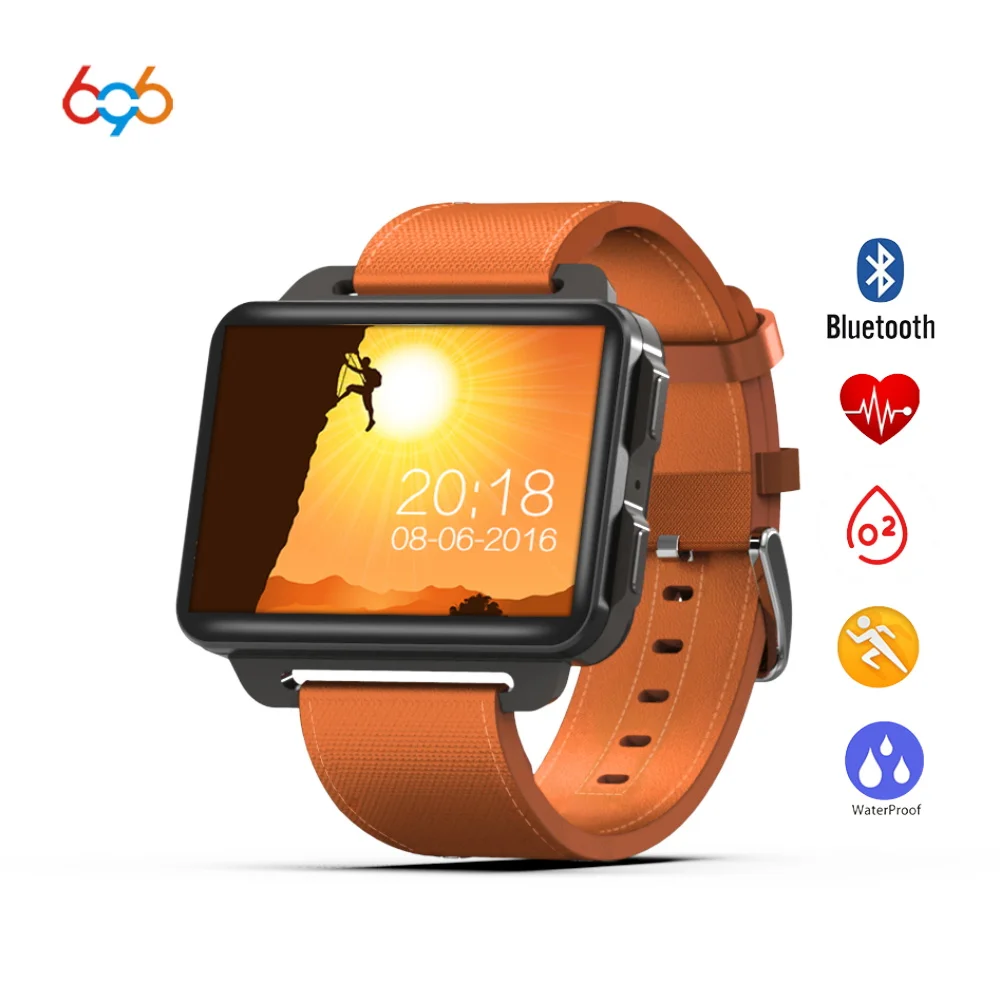 696 DM99 Смарт-часы 2 дюймов IPS 320*240 экран 3G Вызов 1.3MP камера шагомер сердечного ритма
