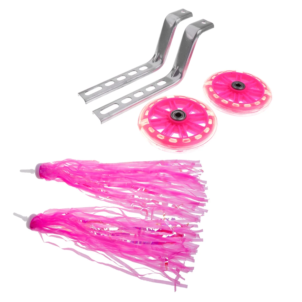 Bicycle Streamers Kids Girls Tricycle Scooter Handlebar Grips Tassels with Bike Training Wheelsels Bicycle Accessories