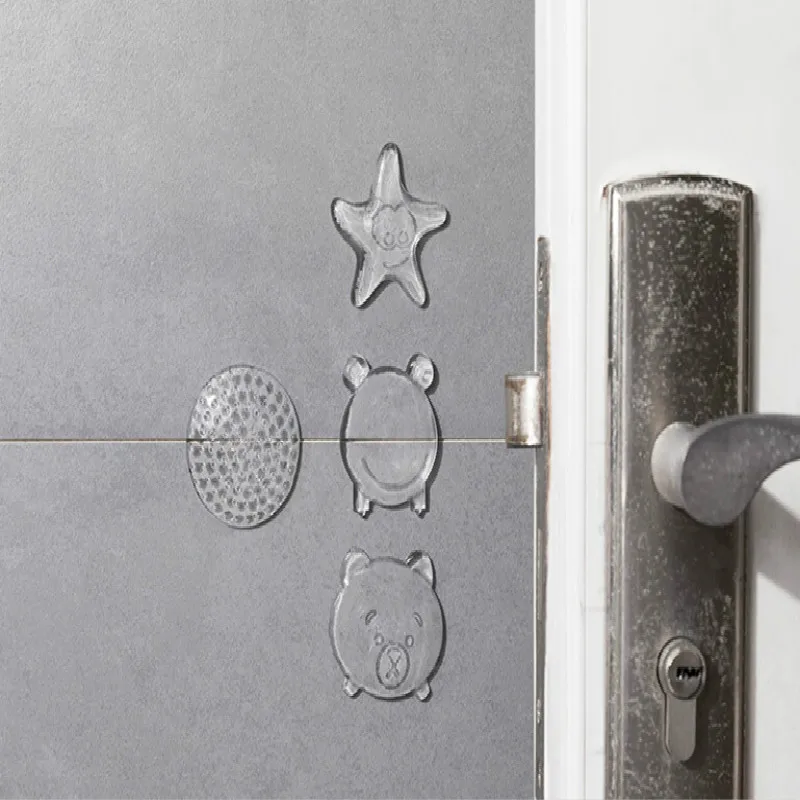 

2019 High Quality 1 Piece Practical Anti-collision Silicone Crash Pad Wall Sticker Decor Door Stopper Door Knob