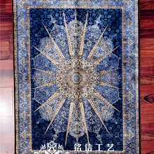 2,7 'x4' шелковый ковер ручной вязки Горячая турецкого дизайна декоративные коврики для пола Комнаты