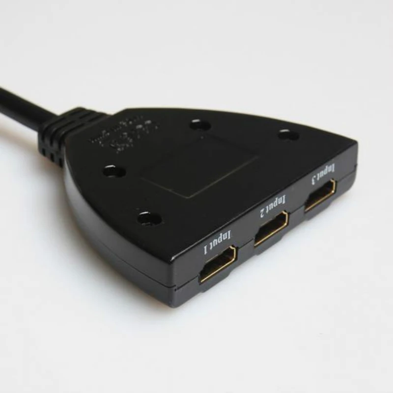Мини коммутатор с 3 портами переходник HDMI разветвитель 1080 4K * 2K P в 1 порт выхода