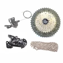 Задний переключатель Shimano Deore на XT и скорость M8000 1x11 11С 11-40Т 11-42Т 11-46T список групп содержит Сдвигатель рычаг и задний Dearilleur & кассета & цепь