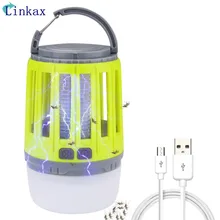 360-400NM 2 в 1 USB СВЕТОДИОДНЫЙ УФ-светильник от комаров режим Высокий/Низкий встроенный 18650 перезаряжаемый аккумулятор для спальни, сада, дикой природы