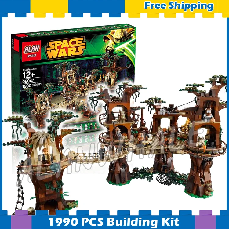 

1990pcs New Space Wars Ewok Village unique Tree House 05047 DIY Model Building Blocks Kit Gifts Sets Compatible with Lego