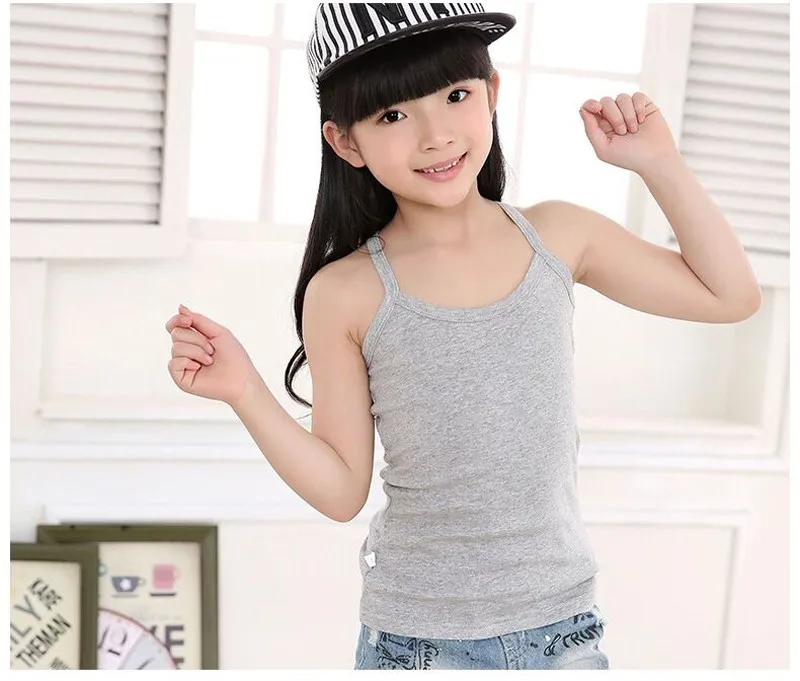 children's top toddler boy tank tops kids undershirt boys girls camisole cotton soft singlet child teenager 2/5/6/8/10/13 year baby white cotton t shirt	