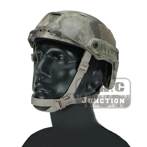 

Emerson Tactical Airsoft Fast Helmet Bump Jump BJ Type Advanced Adjustment Combat Lightweight Modular OPS Helmet w/ Side Rail
