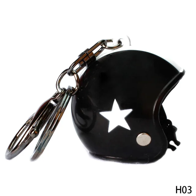 Motorcycle Helmet Keychain Pendant Classic Key Ring Keyfob Casque Key