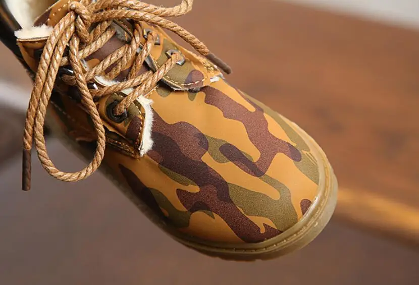 Children's camouflage snow boots-18