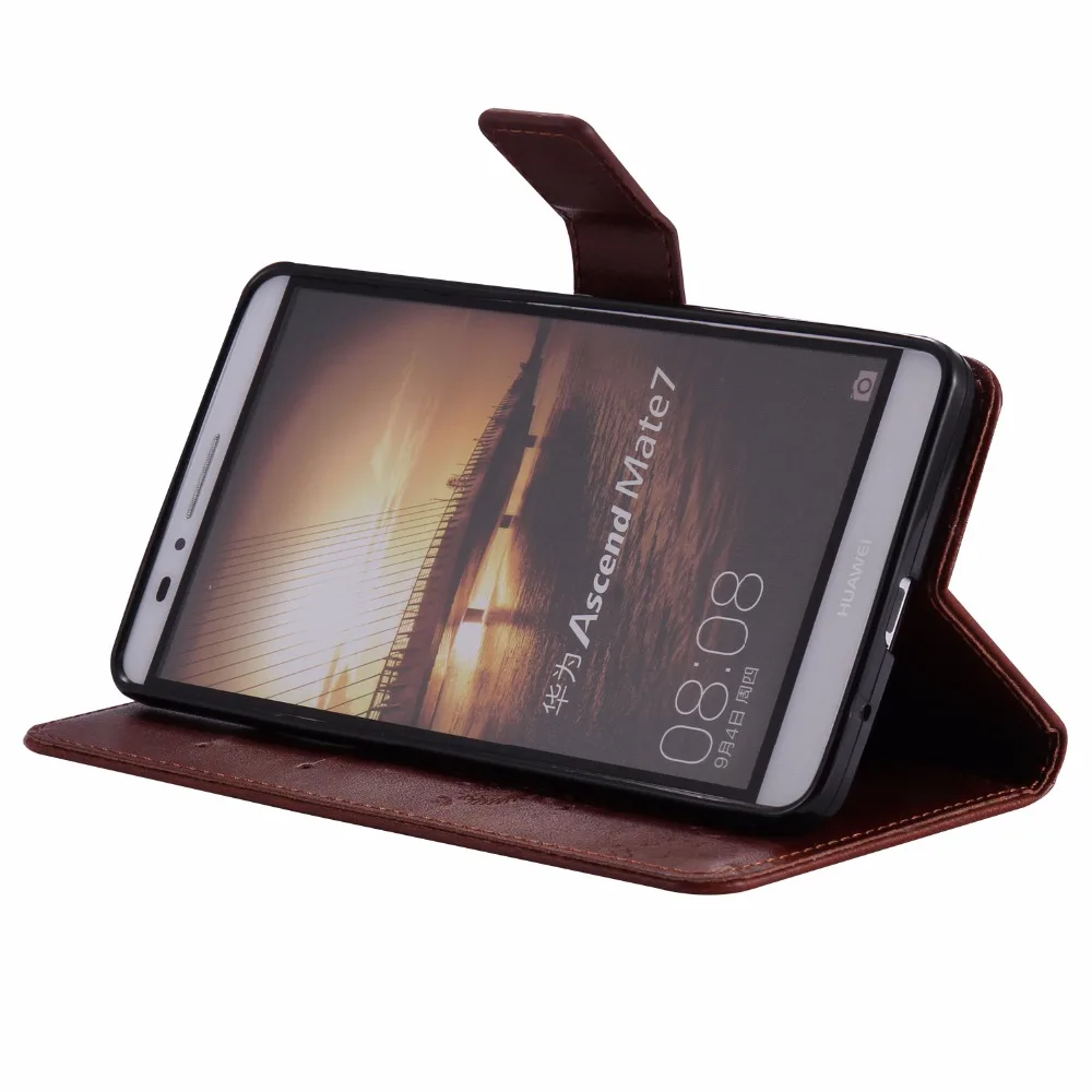 3D Дерево для Huawei Mate 7 8 9 чехол телефона Mate7 Mate8 Mate9 PU кожаный мобильного кошелек