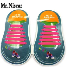 50 Наборы для ухода за кожей 8 расцветок без галстука Шнурки Детские эластичные Шнурки для Спортивная обувь силиконовые дети плоские Бег шнурки резиновая