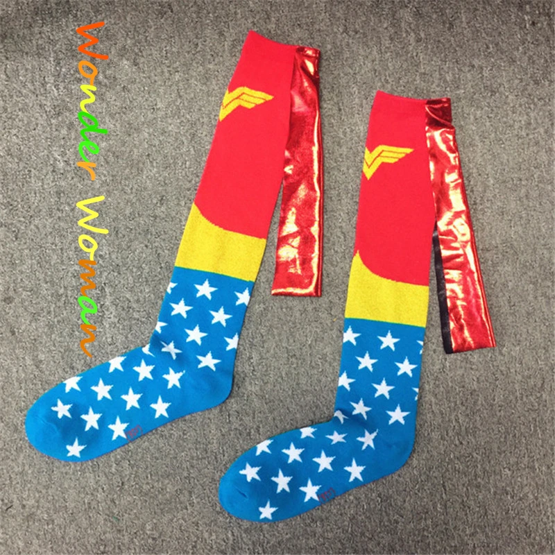 

Marvel Film Wonder Woman Peripheral Stockings Personality Creativity Role Playing Props Accessories Bright Cloak Socks Gift