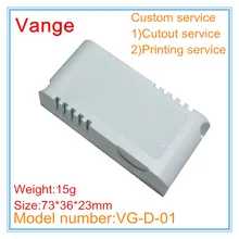 10 шт./партия, Формовочная коробка IP54, огнеупорный ПК, пластиковый корпус для Светодиодный драйвер, проект 73*36*23 мм