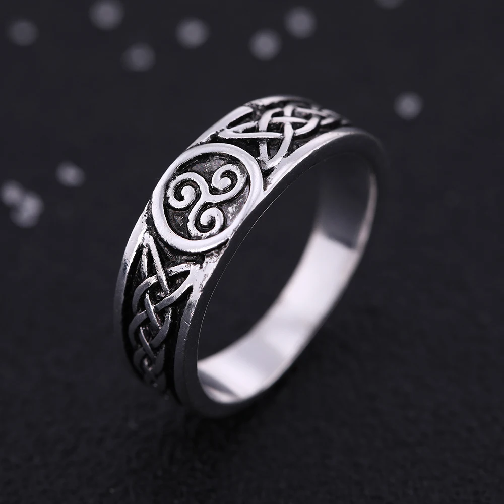 

Teamer Brand Ring Triskelion Knotwork Teen Wolf Triskele Ring One Punk Rock Rings For Men Or Women