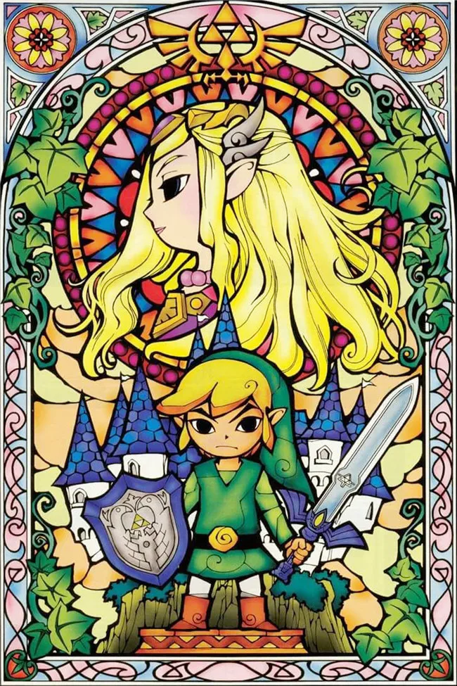 

Full Drill 5D Diy Diamond Painting Cartoon The Legend Of Zelda Skyward Sword Embroidery Cross Stitch gift Needlework Decorations
