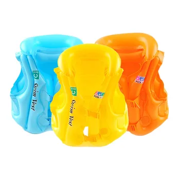 

3 Colors Inflatable Life-jacket Carnival Games Outdoor Not Blow Up Decorations Inflatable Water Toys for 1-4 Years Old Children
