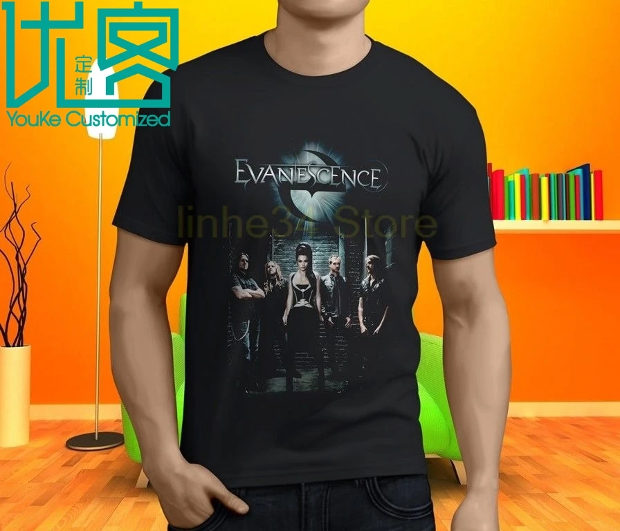 

Evanescence Men's Black T-shirt Size S-3XL