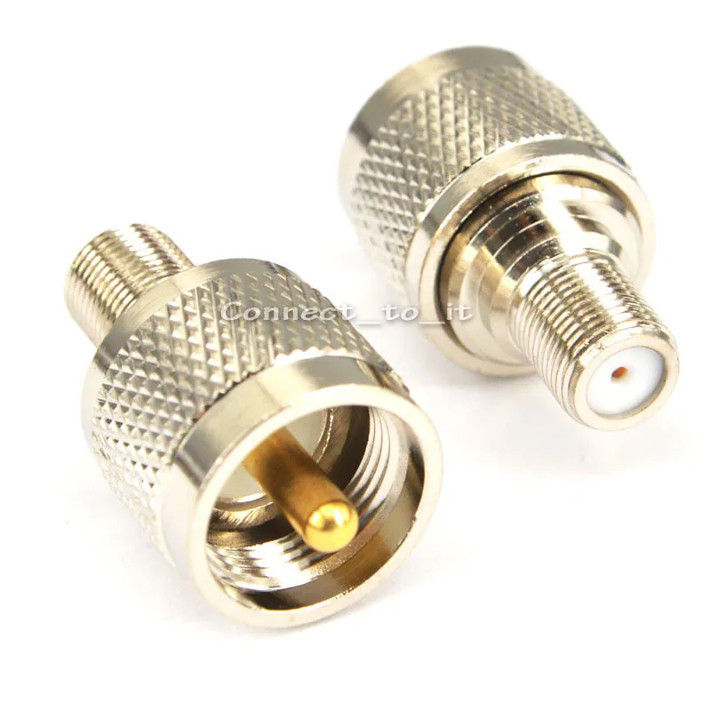 

100 Pieces free shipping by DHL UHF PL259 Male To F Female Coaxial Cable Converter RF Straight Coaxial Cable Connector