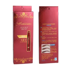 Роторные щетки Бестселлер двухконцевые автоматические карандаши для бровей водонепроницаемые с заменой пополнения трафарет для бровей