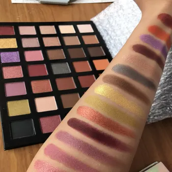 

Eyeshadow Palette Glitter Metallic Powder Make up Pallete Product Cosmetics Smoky/Warm Makeup Eye Shadow 35 Color