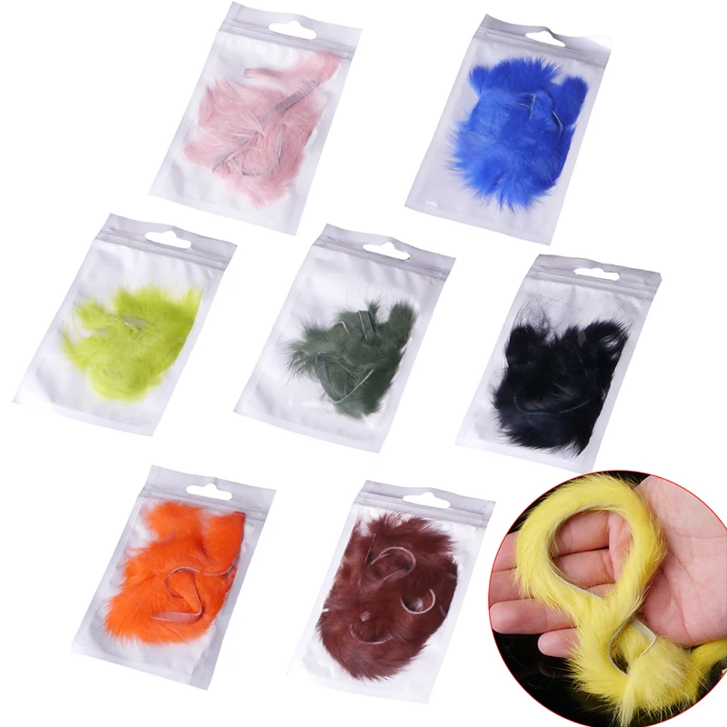 1Pc Rabbit Zonker Strips Straight Cut 4.5MM Width Hare Hair Fur Bass Fly Tying Materials 8 Colors 1Pc Rabbit Zonker Strips Straight Cut 4.5MM Width Hare Hair Fur Bass Fly Tying Materials 8 Colors