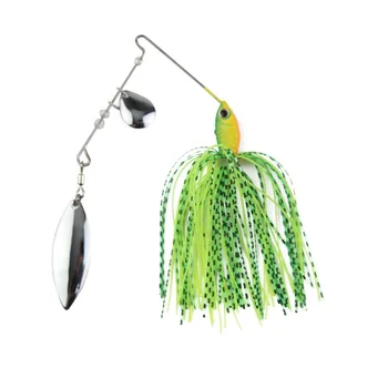 

Runature Spinner Bait High Quality metal spoon sequins 16g 1Pcs Fishing Tackle Buzzbait Jigging Lure Pesca Jig Fishing 3D Eyes