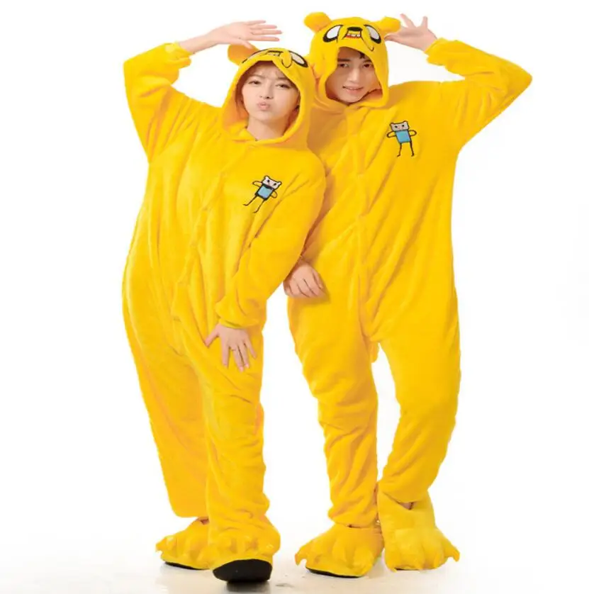 

Kigurumi Pikachu Couple Mens Winter Women Jumpsuit Flannel Overall Animal Adult One Piece Pajamas Jack Pluto Dog Onesie Pyjamas