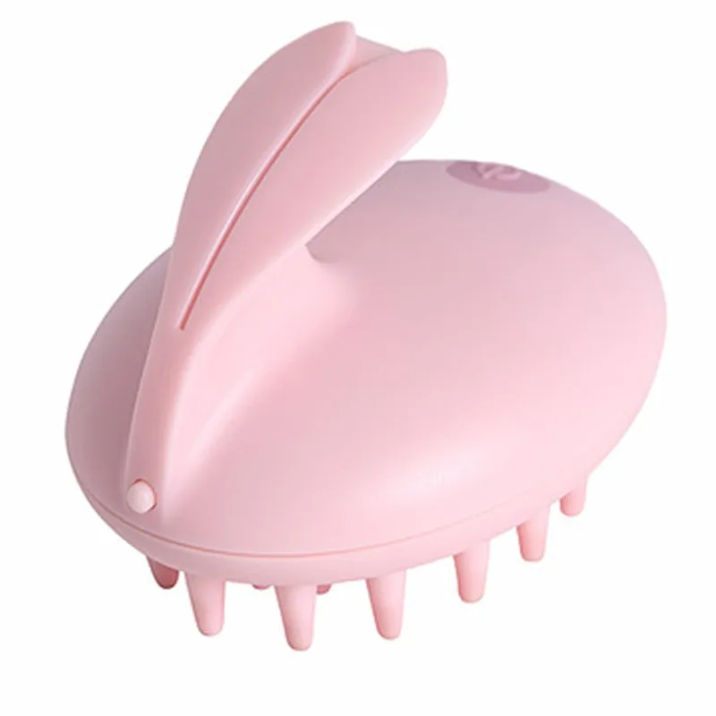 Electric Cute Rabbit Head Massager Magic Shampoo Massage Comb Bath
