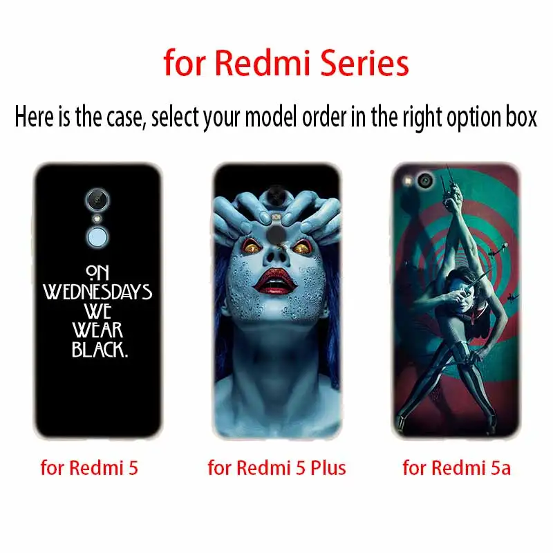 Мягкий силиконовый чехол для телефона Xiaomi Redmi 8 8a 7 7a 6a 5a 5plus Note 9 6 5 Pro 8t Y2 Y3 TV American Horror