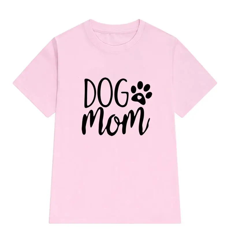 

2020New Fashion Dog Mom Print T-Shirt Women Fashion Casual Funny Femme Kawaii Silicone Wonder Female T-shirt Tops