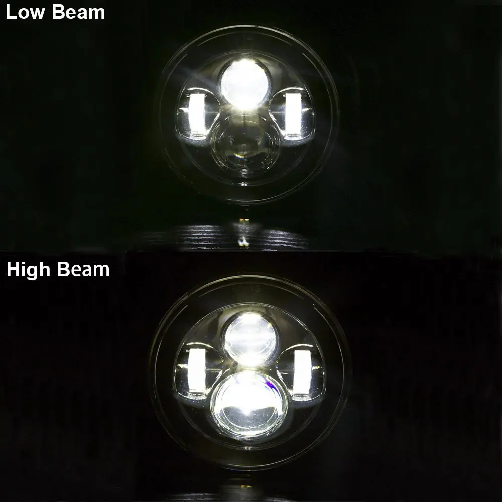 New 7 Inch Motorcycle Projector Daymaker HiLo LED Light Bulb Headlight For Harley Davison (11)