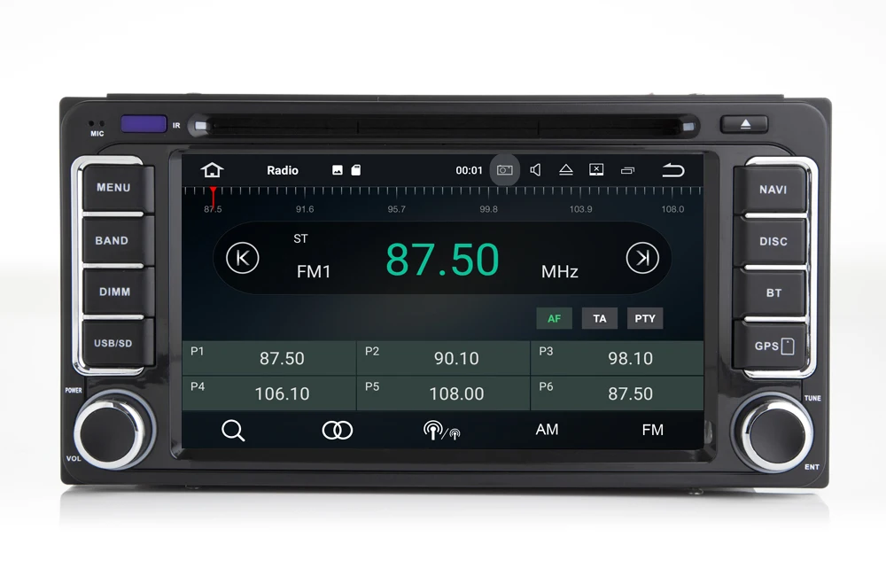 Cheap Car Android 7.1.1 DVD GPS Player For Toyota Corolla Yaris Corolla Camry FJ Cruiser RAV4 Radio BT Mirror Link Wifi Map RK3188 DVR 4