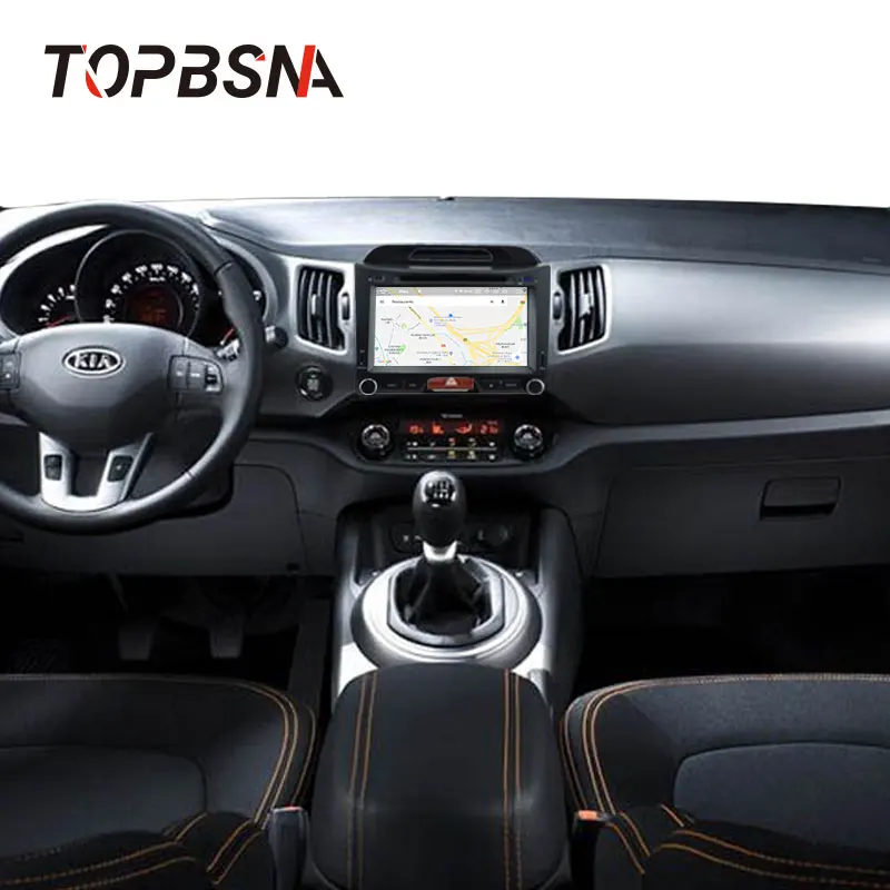 Perfect TOPBSNA Android 9.0 Car DVD player For KIA SPORTAGE 2010-2015 2 Din Car Radio GPS Navigation Multimedia Stereo WIFI Headunit RDS 5