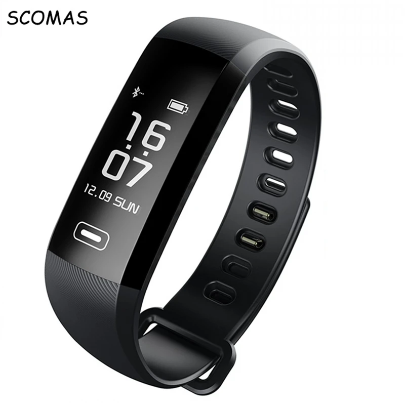 SCOMAS M2 Pro Smart WristBand Fitness Bracelet Watch Heart Rate Monitor Intelligent Weather Activity tracker Smart
