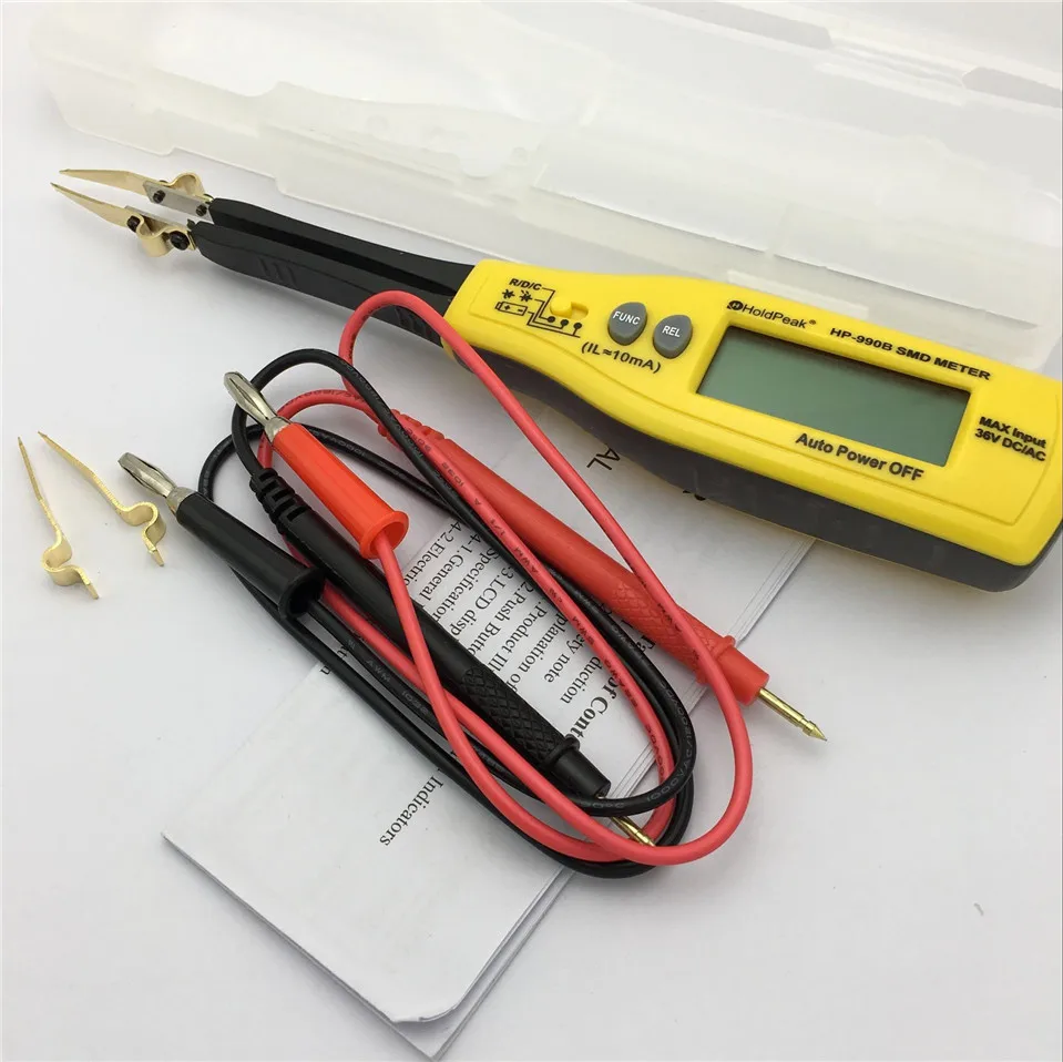 

HP-990B smart SMD tester LCD display auto scanning ranging multimeter